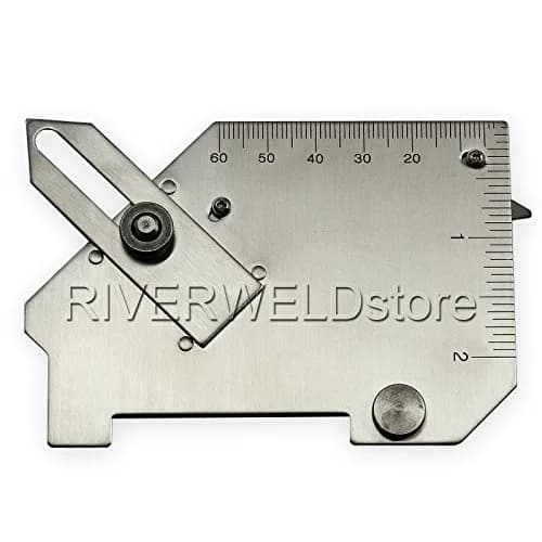 RIVERWELD Bridge Cam Gauge Welding Inspection Depth of Undercut & Fillet Weld Size, 50mm (2 Inch) | Stainless Steel thumbnail 3