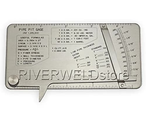 RIVERWELD Pipe Pit Welding Gauge 1/2" (12.7mm) | Stainless Steel Inspection Tool thumbnail 2