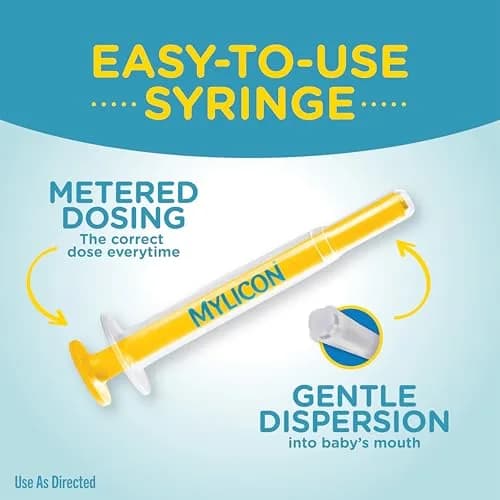 MYLICON Gas Relief Drops for Infants and Babies, Dye Free Formula, 30ml (1 Fl Oz) | Gentle Simethicone for Newborns thumbnail 5