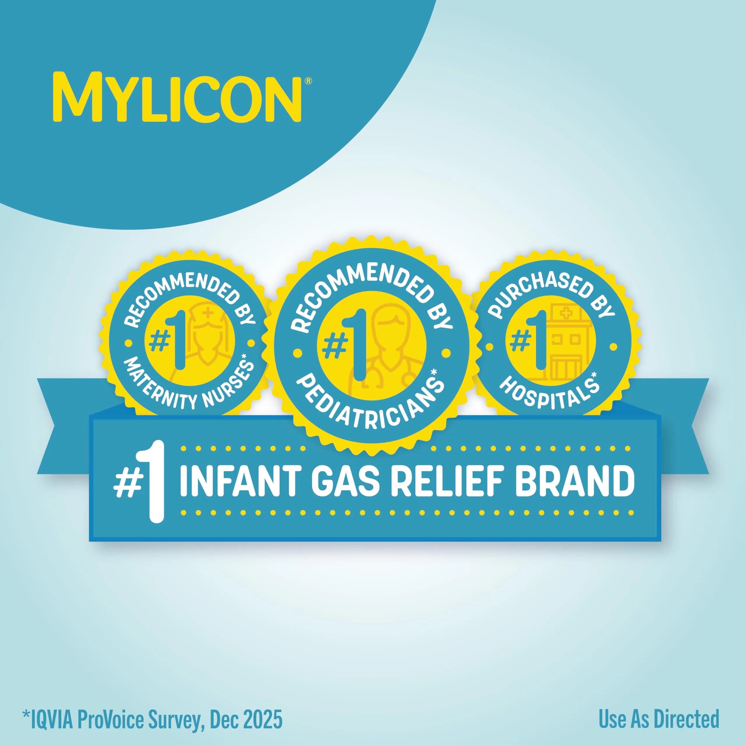 MYLICON Gas Relief Drops for Infants and Babies, Dye Free Formula, 30ml (1 Fl Oz) | Gentle Simethicone for Newborns - view 3