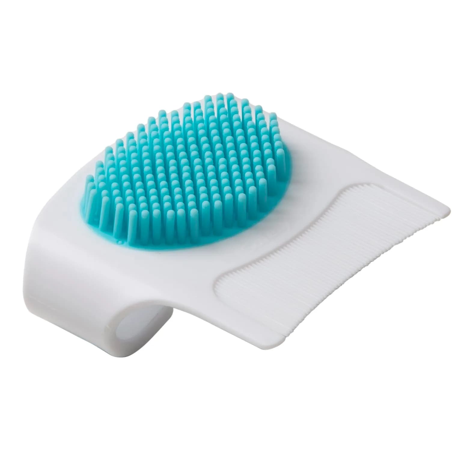 Safety 1st Cradle Cap Brush and Comb Set, White/Blue | Gentle Newborn Scalp Care - main product image