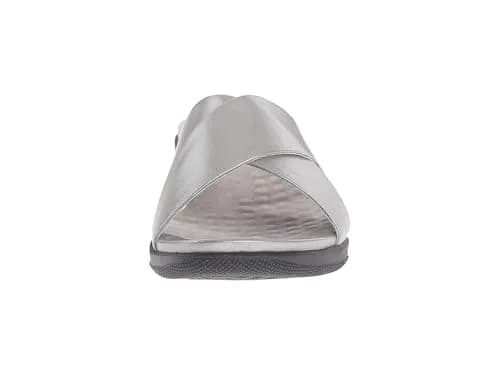 SoftWalk Flat Sandals Pewter Soft Nappa Leather 10.5 N | Classic Comfort for Women thumbnail 9