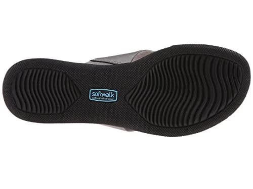 SoftWalk Flat Sandals Pewter Soft Nappa Leather 11 M (B) | Classic Comfort & Style for Women thumbnail 5
