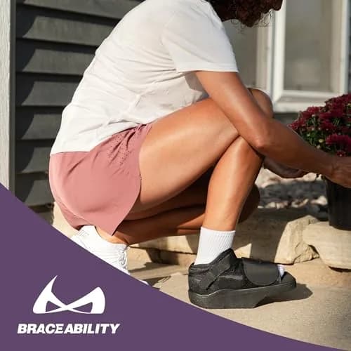 BraceAbility Forefoot Offloading Post-Op Shoe XL | 15-Degree Wedge for Diabetic Foot Ulcer, Metatarsal Fracture, Broken Toe thumbnail 8