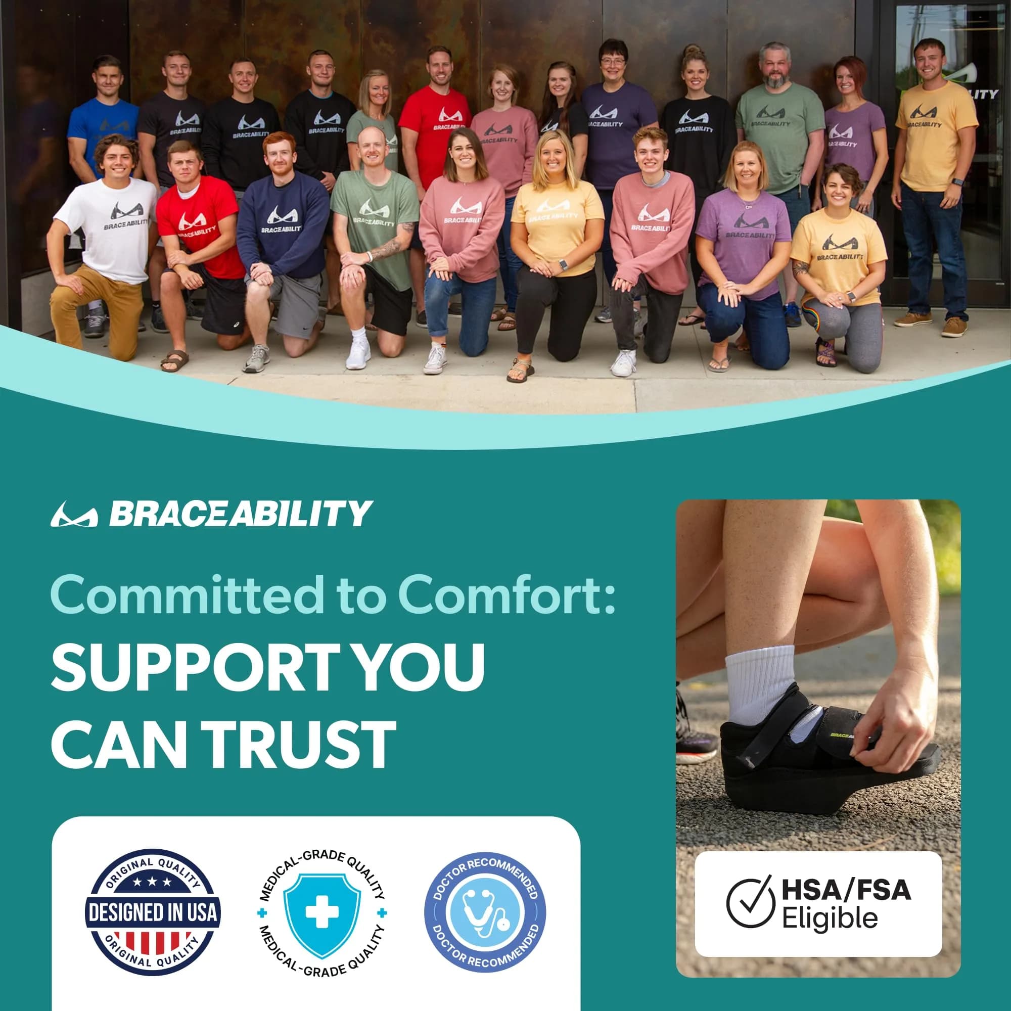 BraceAbility Forefoot Offloading Post-Op Shoe Large | 15-Degree Wedge for Non-Weight Bearing Recovery - view 8