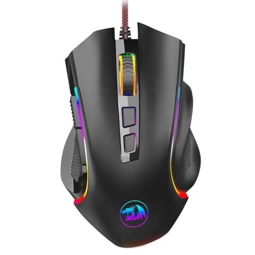 Redragon M602 Gaming Mouse Ergonomic RGB Wired 7200 DPI | Professional Gaming & Office Mouse thumbnail 1
