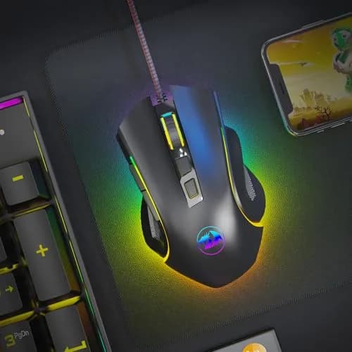 Redragon M602 Gaming Mouse Ergonomic RGB Wired 7200 DPI | Professional Gaming & Office Mouse thumbnail 7