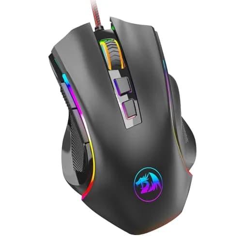 Redragon M602 Gaming Mouse Ergonomic RGB Wired 7200 DPI | Professional Gaming & Office Mouse thumbnail 8