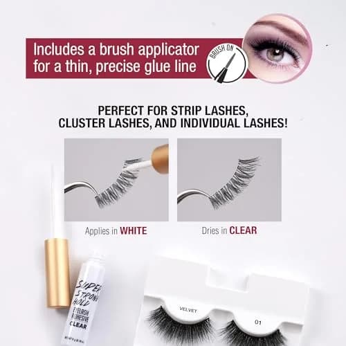 iENVY Super Strong Hold Eyelash Adhesive Clear 2 Pack | Waterproof & Hypoallergenic thumbnail 3