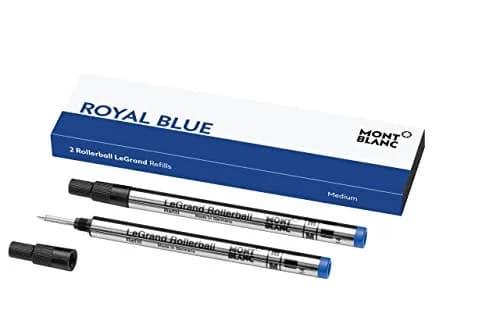Montblanc Rollerball LeGrand Refills (M) Royal Blue 2 x 0.8 cm (2 x 0.3 in) | Smooth Ink Flow for Meisterstück Pens thumbnail 1