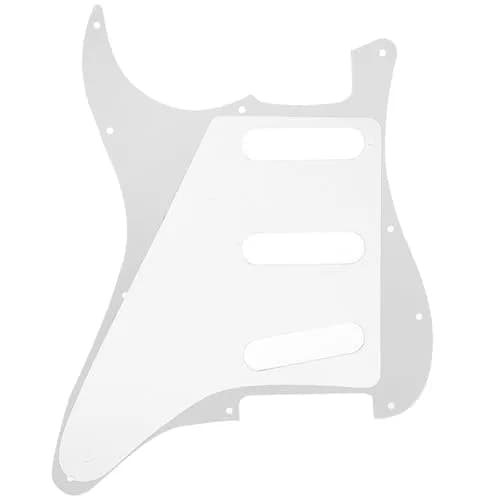 Musiclily Pro SSS 11-Hole ST Guitar Pickguard 1Ply White | Fits Fender US/Mexico Made Standard Stratocaster thumbnail 3