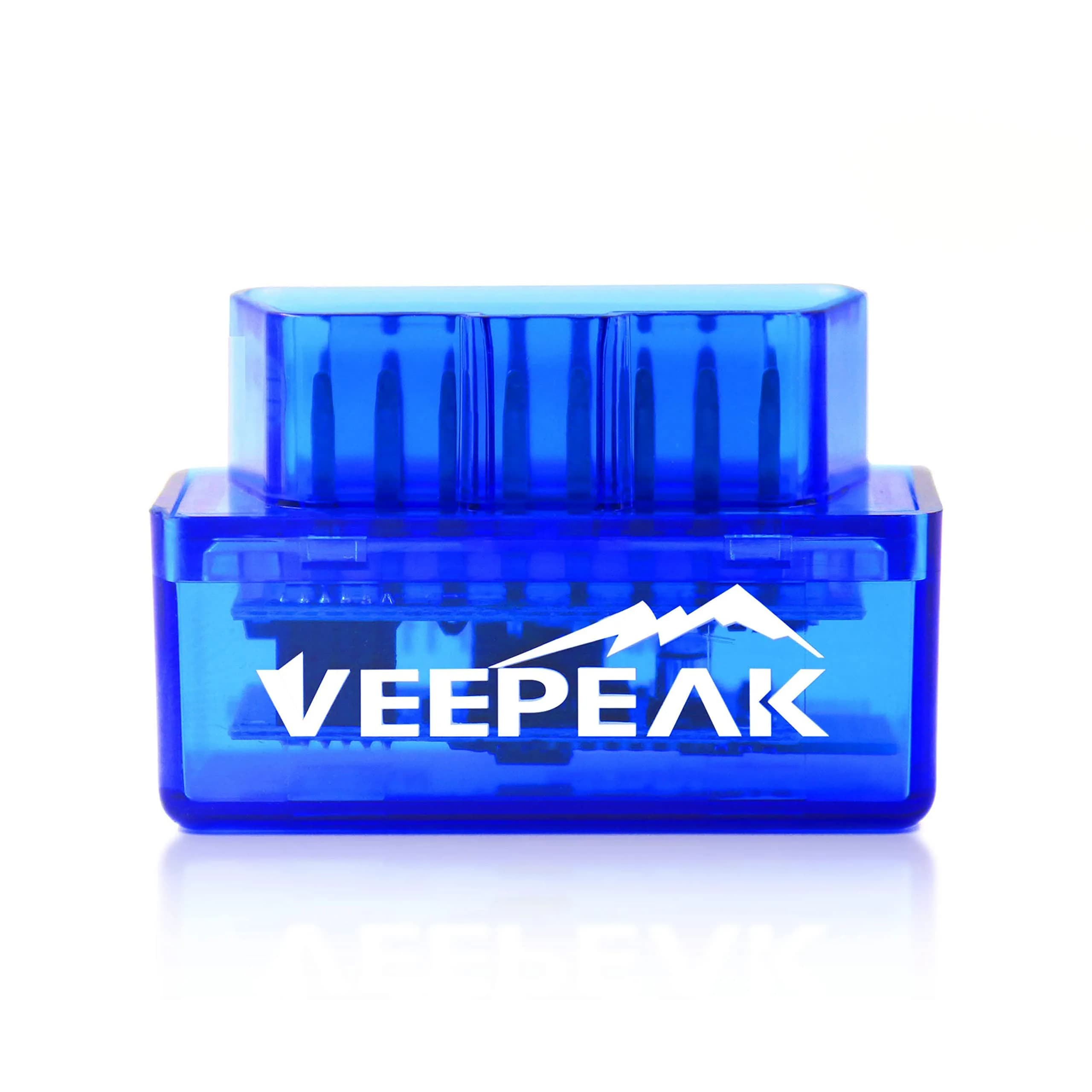 Veepeak Mini Bluetooth OBD2 Scanner Code Reader for Android | Vehicle Scan Tool — Blue