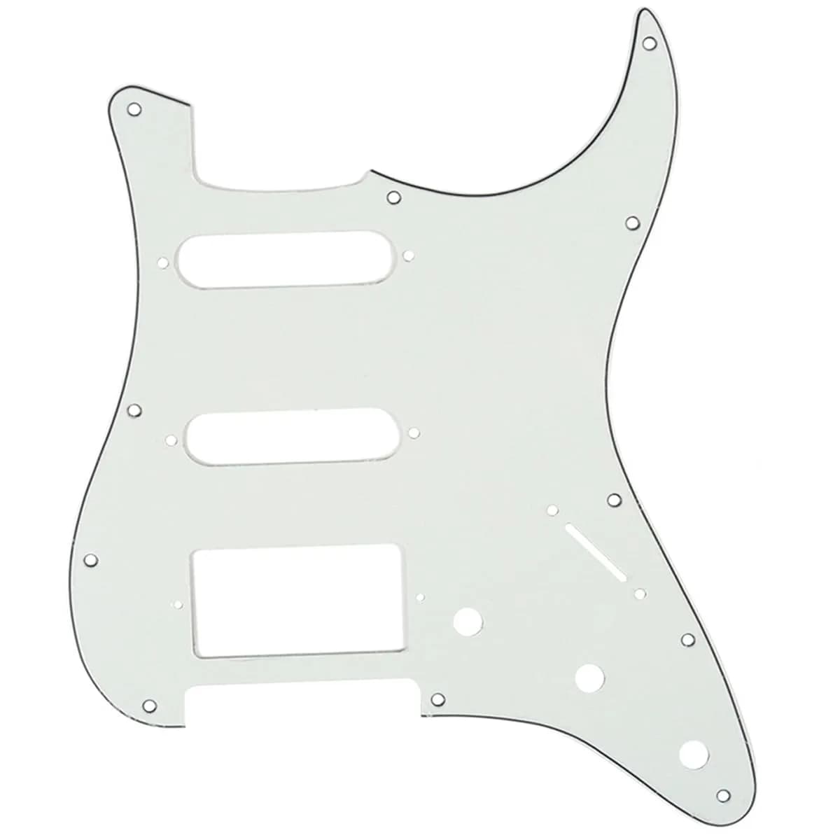 Musiclily Pro HSS 11 Hole ST Guitar Pickguard 3Ply Aged White for Fender USA/Mexican Made Standard Strat Modern Style | 2.2MM Thickness - main product image