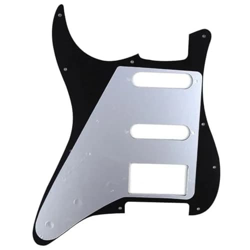 Musiclily Pro HSS 11 Hole ST Guitar Pickguard 1Ply Black | Fits Fender USA/Mexican Stratocaster thumbnail 3