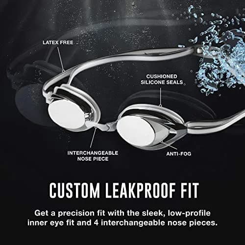 Speedo Unisex-child Swim Goggles Vanquisher 2.0 Junior | Mirrored Blue, UV & Anti-Fog, Low Profile Fit thumbnail 7