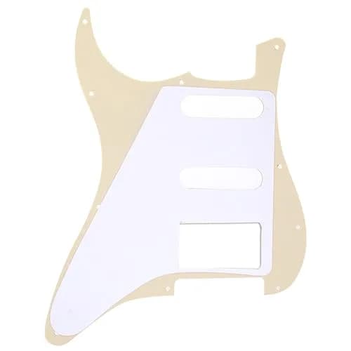 Musiclily Pro HSS 11 Hole ST Guitar Pickguard 4Ply Aged White Pearl | Fits Fender USA/Mexican Stratocasters thumbnail 3