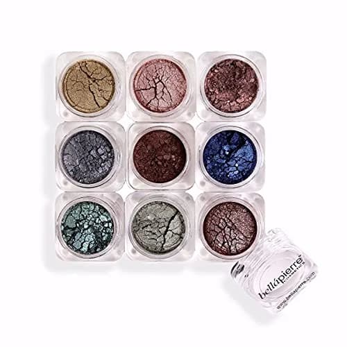 bellapierre Shimmer Powder 9 Stack Pandera | Vegan Cruelty-Free Eye Makeup 15.75g (0.56 oz) thumbnail 1