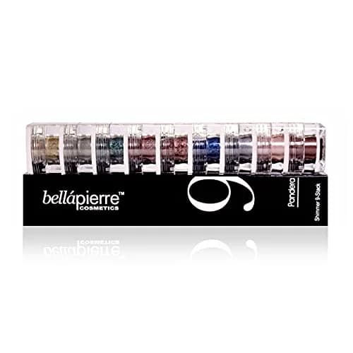 bellapierre Shimmer Powder 9 Stack Pandera | Vegan Cruelty-Free Eye Makeup 15.75g (0.56 oz) thumbnail 2