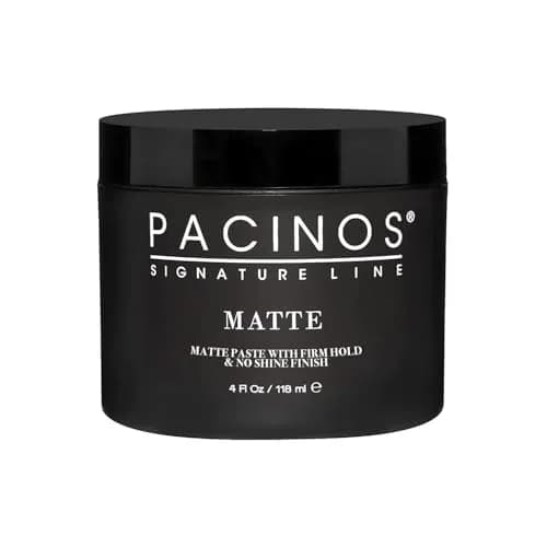 Pacinos Matte Hair Paste for Men, Firm Hold, No Shine, Styling Wax, 4 fl oz | Long-lasting matte finish, versatile for all hair types thumbnail 1