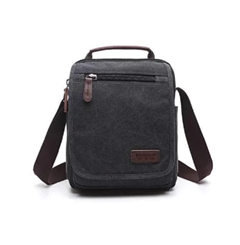 MiCoolker Canvas Messenger Bag Classic Shoulder Bag 10.6in | Multifunctional Travel Purse thumbnail 2