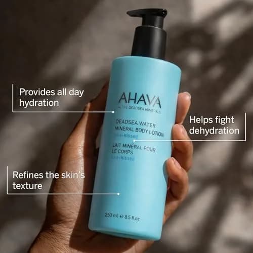 AHAVA Dead Sea Water Mineral Body Lotion, Sea-Kissed 8.5 Fl Oz | All Day Hydration & Skin Refinement thumbnail 3