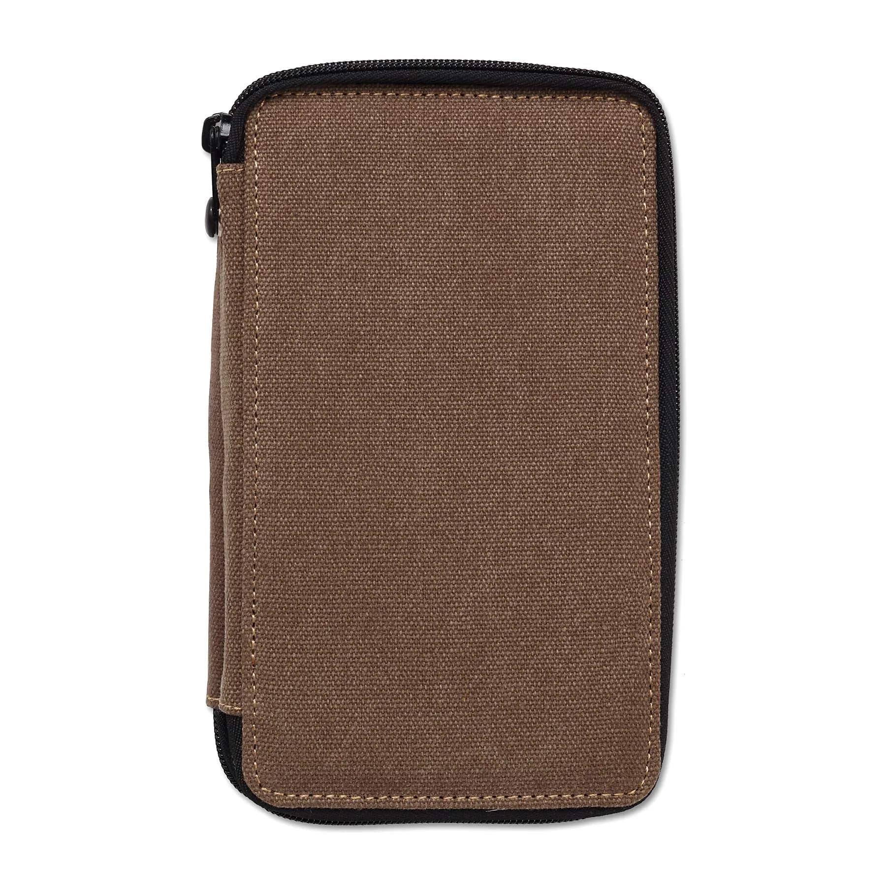 Speedball 48 Pencil Canvas Case | Heavy-Duty Artist Organizer, Chocolate
