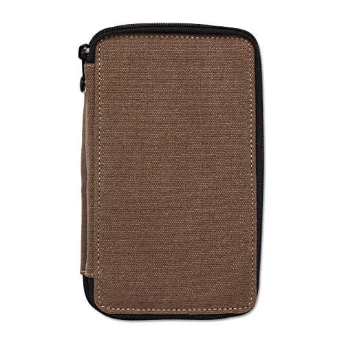 Speedball 48 Pencil Canvas Case | Heavy-Duty Artist Organizer, Chocolate thumbnail 1