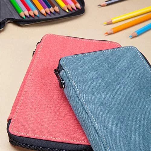 Speedball 48 Pencil Canvas Case | Heavy-Duty Artist Organizer, Chocolate thumbnail 4