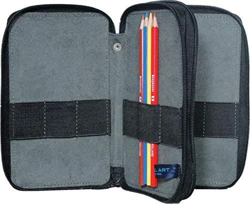 Speedball 48 Pencil Canvas Case | Heavy-Duty Artist Organizer, Chocolate thumbnail 2