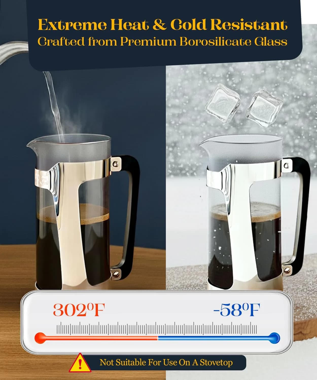 ESPRO P5 French Press Coffee Maker 532ml (18oz) | Grit-Free Coffee with Patented Double Microfilter - view 9
