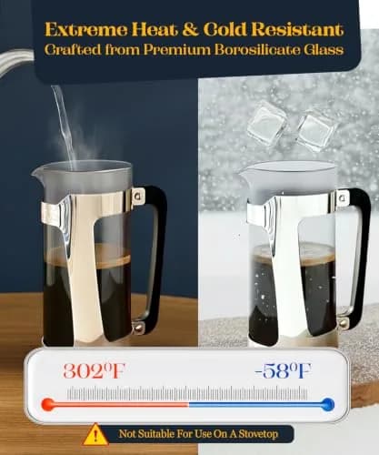 ESPRO P5 French Press Coffee Maker 532ml (18oz) | Grit-Free Coffee with Patented Double Microfilter thumbnail 9