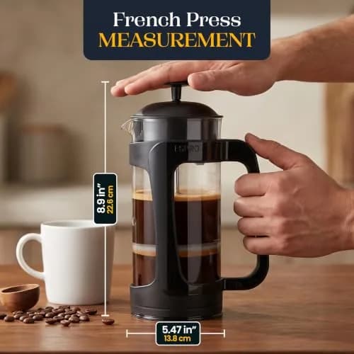 ESPRO P3 French Press Coffee Maker 532ml (18 oz) Black | Grit-Free Coffee & Tea Brewer thumbnail 2