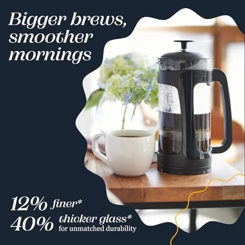 ESPRO P3 French Press Coffee Maker, 946ml (32oz) Black | Grit-Free Coffee & Tea Brewer thumbnail 6