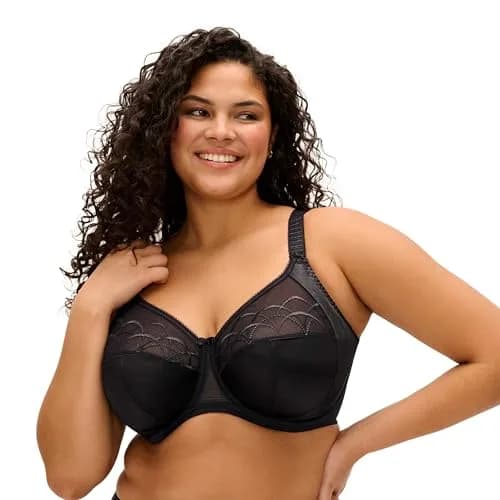 Elomi Cate Underwire Banded Bra 34E | Full Coverage Support & Elegant Sheer Embroidery thumbnail 1