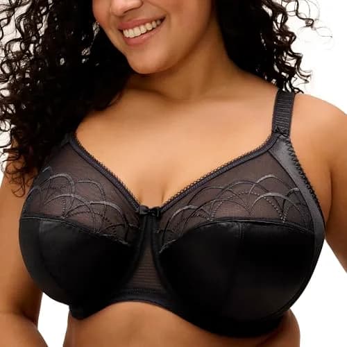 Elomi Cate Underwire Banded Bra 34E | Full Coverage Support & Elegant Sheer Embroidery thumbnail 2