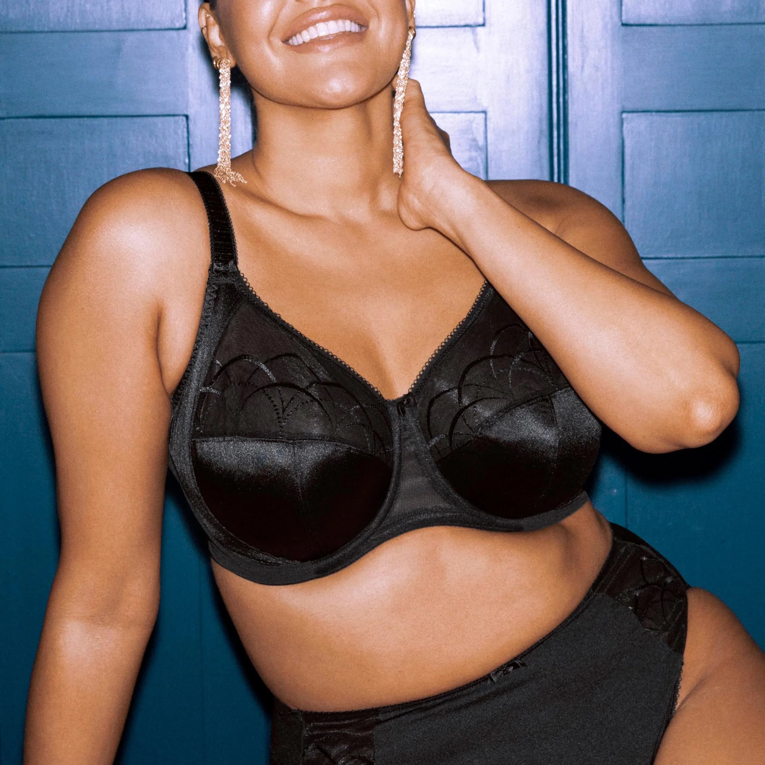 Elomi Cate Underwire Banded Bra 34G | Full Coverage Support & Elegant Sheer Embroidery thumbnail 5