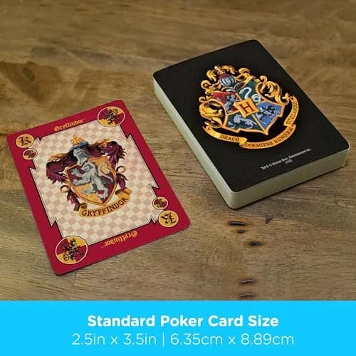 Aquarius Harry Potter Crests Playing Cards - Officially Licensed Card Deck for Kids, Teens & Adults Ages 6+ | Standard Poker Size thumbnail 6