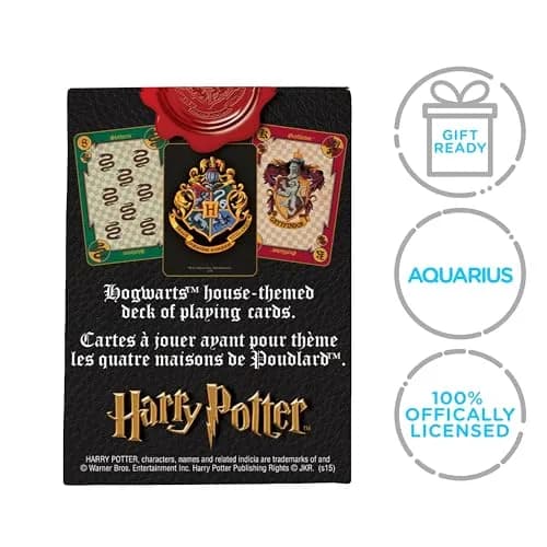 Aquarius Harry Potter Crests Playing Cards - Officially Licensed Card Deck for Kids, Teens & Adults Ages 6+ | Standard Poker Size thumbnail 8