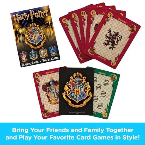 Aquarius Harry Potter Crests Playing Cards - Officially Licensed Card Deck for Kids, Teens & Adults Ages 6+ | Standard Poker Size thumbnail 2