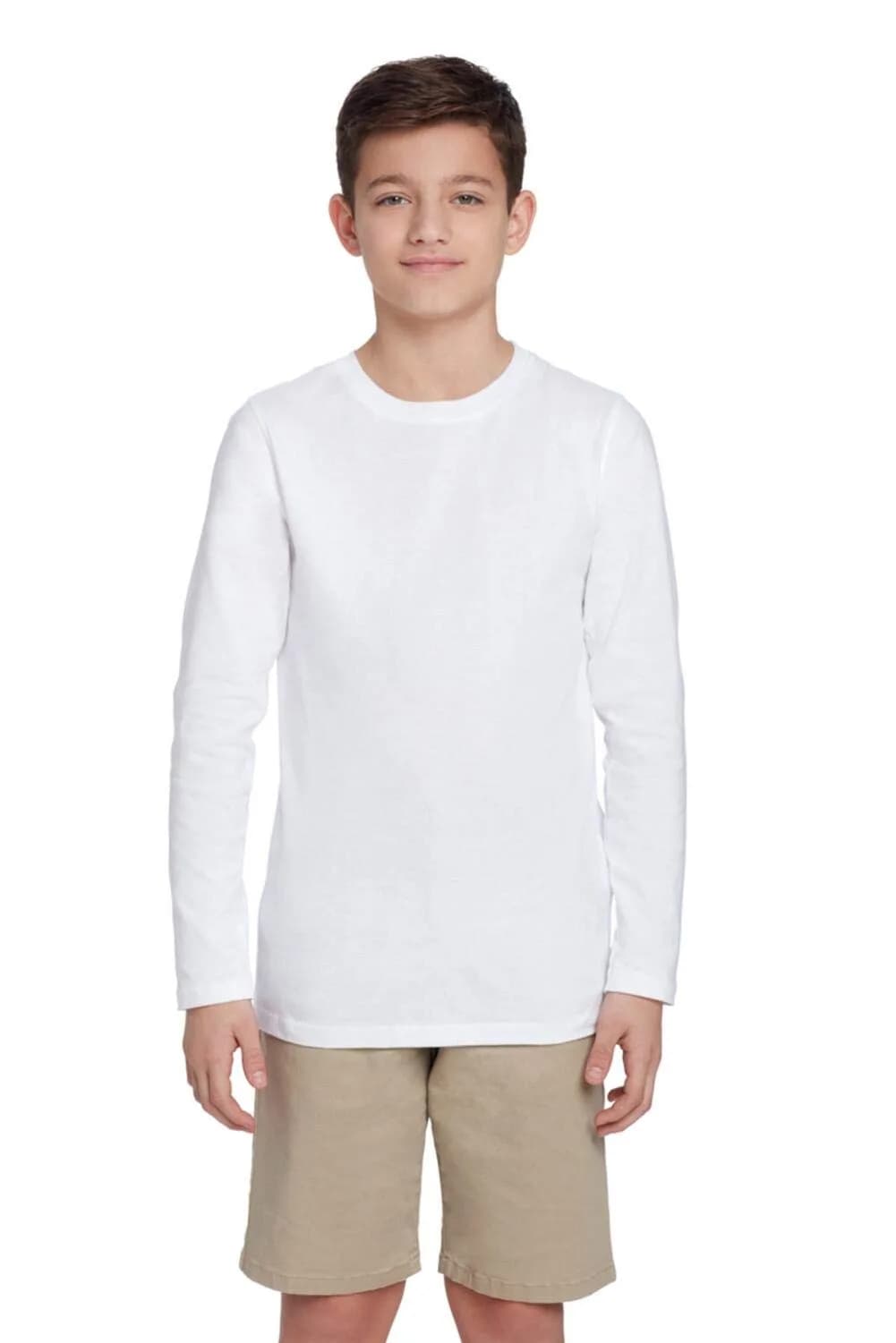 French Toast Boys Long Sleeve Crewneck Tee T-Shirt 4T | Soft Cotton, Versatile & Durable - main product image