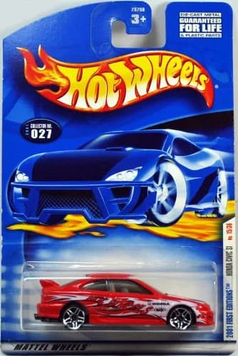 Hot Wheels 2001 First Editions Red Honda Civic Si #027 | 6 inches Metal Collectible for Kids 3+ thumbnail 1