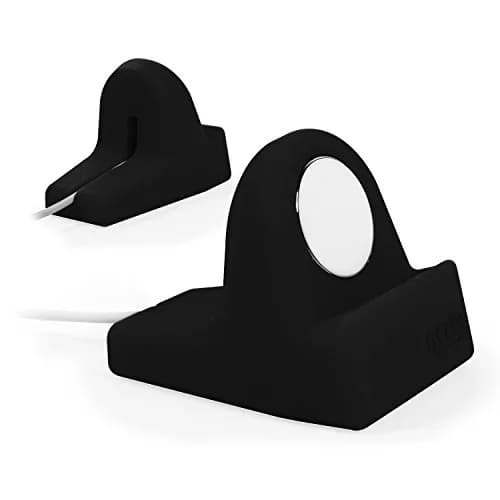 Orzly Apple Watch Charger Stand Durable TPU Compact Black | Fits All Series & Sizes thumbnail 4