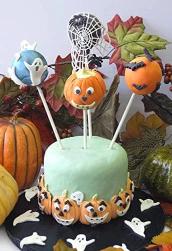 Katy Sue Pumpkin Face Silicone Mold for Halloween & Fall Cake Decorating & Crafts - 1.7 x 1.6 x 0.4 Inch Pumpkin Size | Food-Grade Silicone thumbnail 4