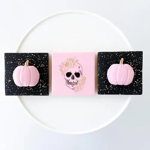 Katy Sue Pumpkin Face Silicone Mold for Halloween & Fall Cake Decorating & Crafts - 1.7 x 1.6 x 0.4 Inch Pumpkin Size | Food-Grade Silicone thumbnail 9