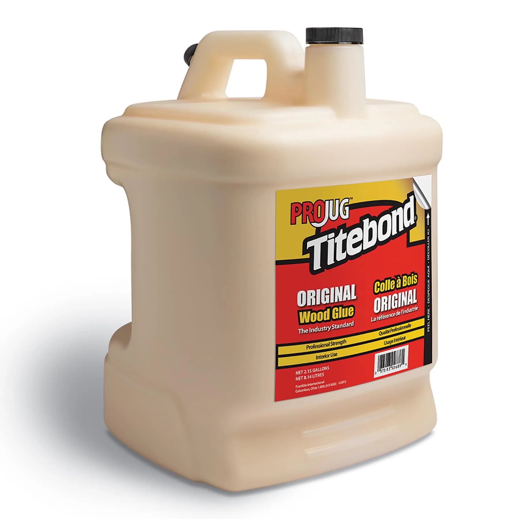 Titebond Original Wood Glue ProJug 2.15 Gal. (8.1 L) | Industry Standard Woodworking Adhesive - main product image