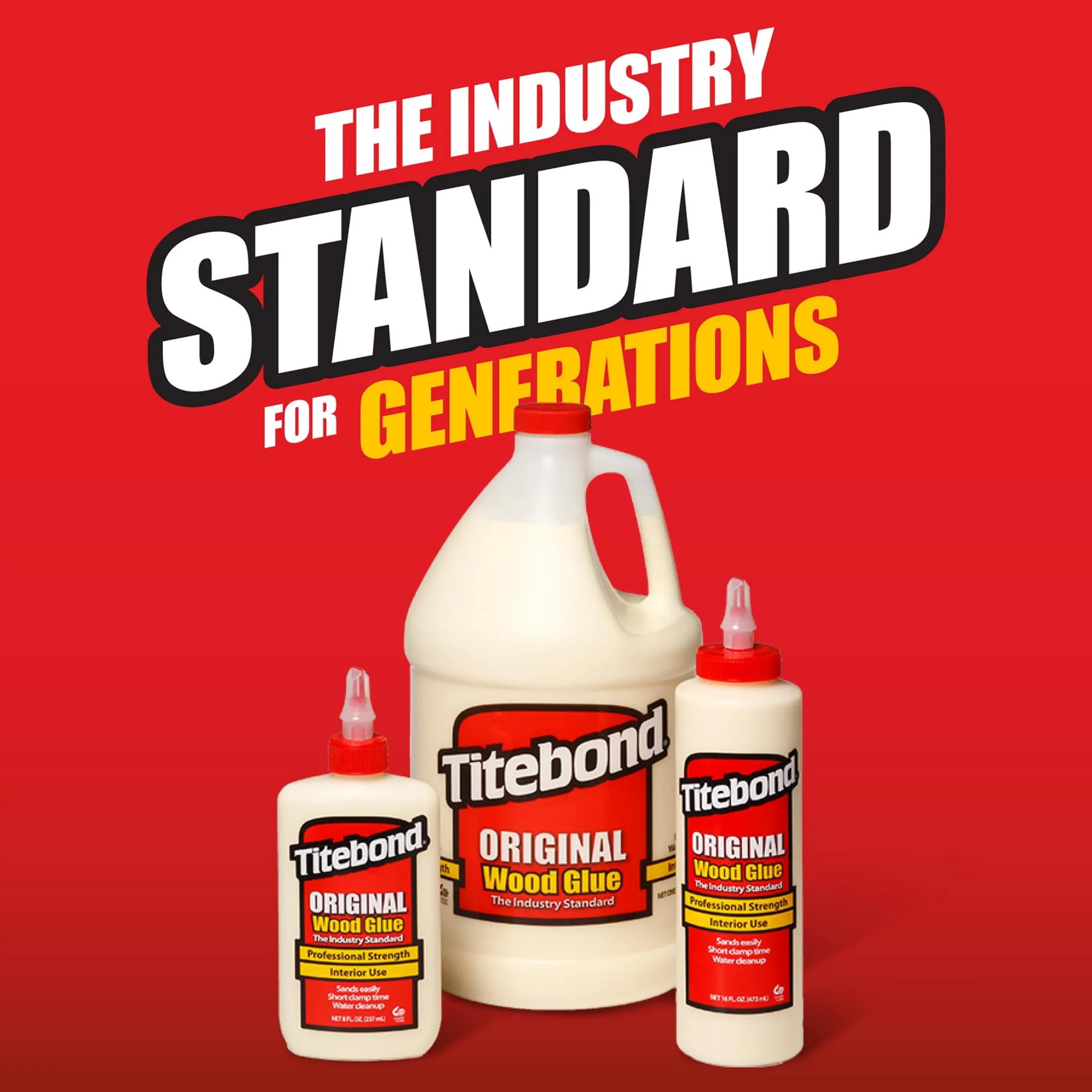 Titebond Original Wood Glue ProJug 2.15 Gal. (8.1 L) | Industry Standard Woodworking Adhesive - view 3