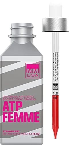 MMUSA ATP Femme Creatine Serum. Boost Workouts, Stamina & Power. No Bloating & Dehydration. Rapid Energy for Superior Performance. Lean Muscle Builder. With Amino Acids. Fast-Acting. Grape, 5.1 Fl Oz thumbnail 1