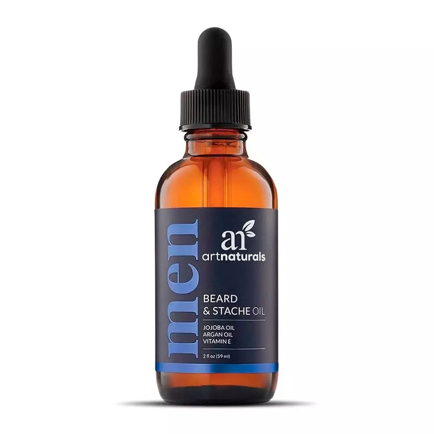 Artnaturals Unscented Beard Oil 2 fl oz | Nourishing, Vegan, No Residue, Softens & Thickens — Transparent