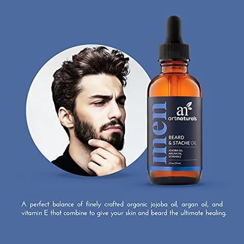 Artnaturals Unscented Beard Oil 2 fl oz | Nourishing, Vegan, No Residue, Softens & Thickens thumbnail 2