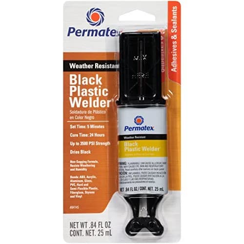 Permatex Permapoxy Black Plastic Weld 0.84 fl. oz. | Fast-Curing, High-Strength Plastic Bond (70-120 chars) thumbnail 1